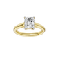 1.50ct Radiant Certified Solitaire Lab Diamond Ring