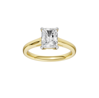 1.50ct Radiant Certified Solitaire Lab Diamond Ring