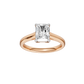 2.00ct Radiant Certified Solitaire Lab Diamond Ring