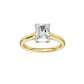 2.00ct Radiant Certified Solitaire Lab Diamond Ring