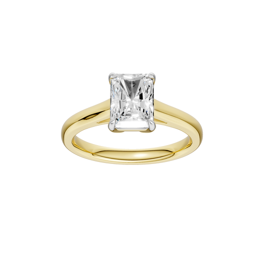 2.00ct Radiant Certified Solitaire Lab Diamond Ring