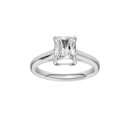 2.00ct Radiant Certified Solitaire Lab Diamond Ring