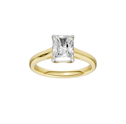 2.00ct Radiant Certified Solitaire Lab Diamond Ring