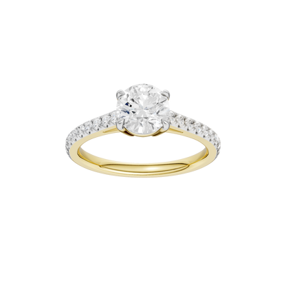 1.25ct Round Certified Solitaire Lab Diamond Ring