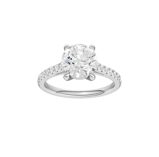 2.25ct Round Certified Solitaire Lab Diamond Ring