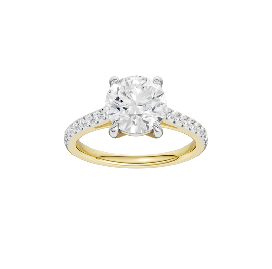 2.25ct Round Certified Solitaire Lab Diamond Ring