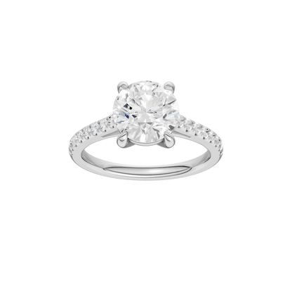 2.25ct Round Certified Solitaire Lab Diamond Ring