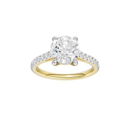 2.25ct Round Certified Solitaire Lab Diamond Ring