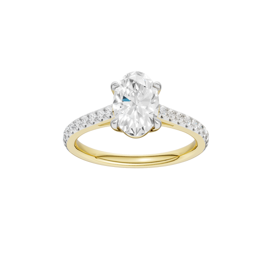 1.25ct Oval Certified Solitaire Lab Diamond Ring