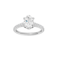1.25ct Oval Certified Solitaire Lab Diamond Ring