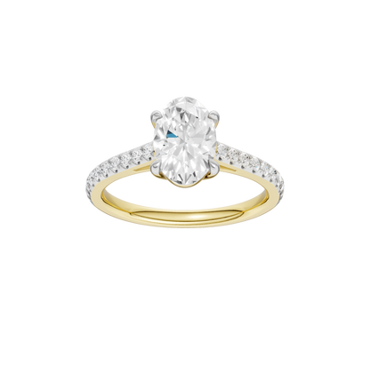 1.25ct Oval Certified Solitaire Lab Diamond Ring