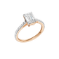 1.25ct Emerald Certified Solitaire Lab Diamond Ring