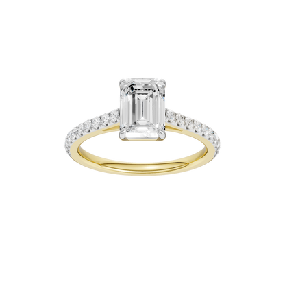 1.25ct Emerald Certified Solitaire Lab Diamond Ring