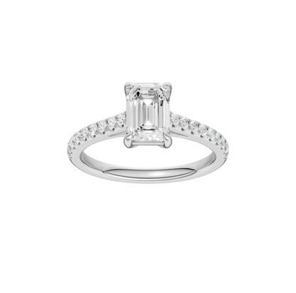 1.75ct Emerald Certified Lab Diamond Ring
