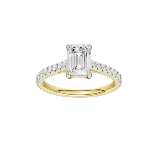1.75ct Emerald Certified Lab Diamond Ring