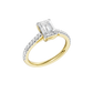 1.75ct Emerald Certified Lab Diamond Ring