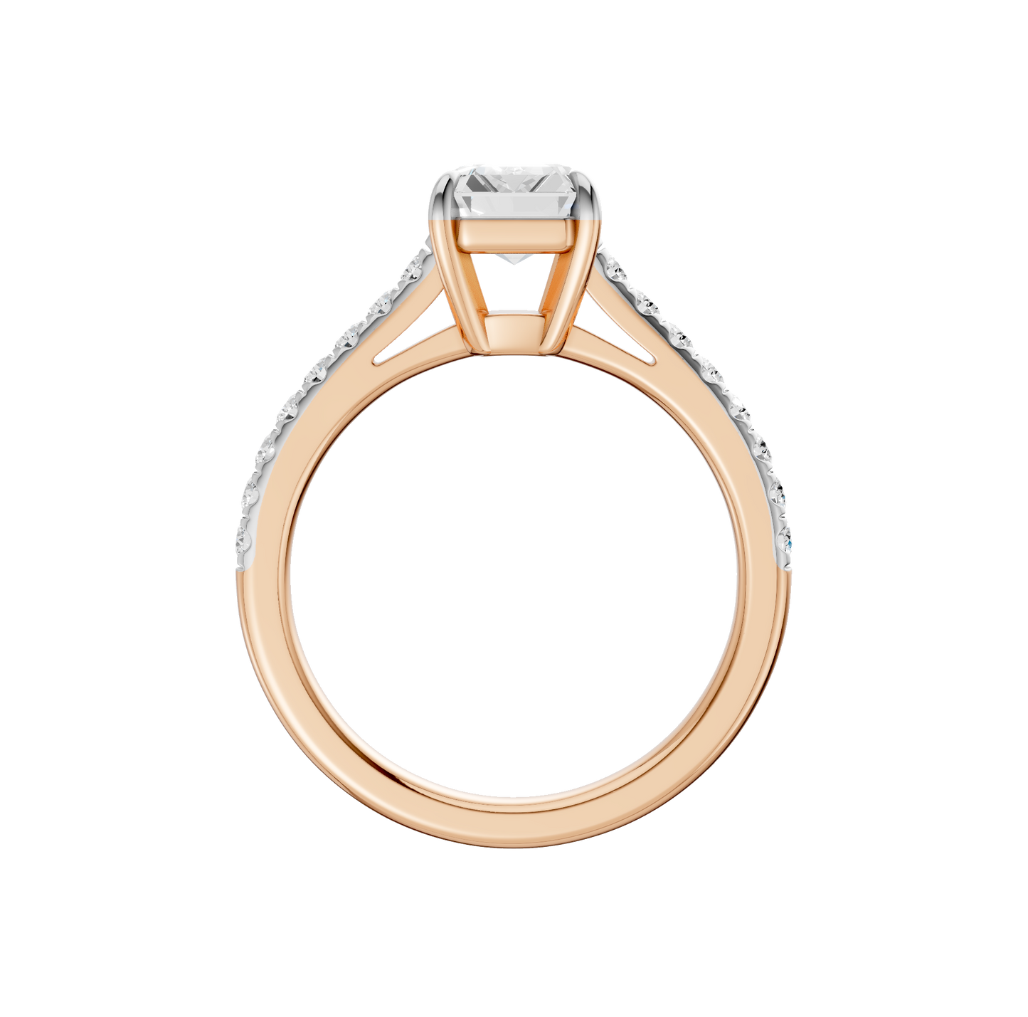 2.25ct Emerald Certified Solitaire Lab Diamond Ring