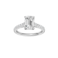 2.25ct Emerald Certified Solitaire Lab Diamond Ring