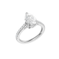 2.25ct Pear Certified Solitaire Lab Diamond Ring