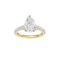 2.25ct Pear Certified Solitaire Lab Diamond Ring