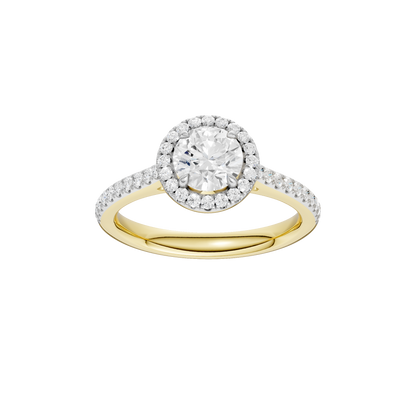 1.25ct Round Certified Lab Diamond Ring
