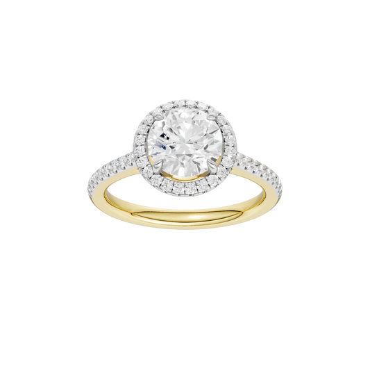 2.25ct Round Certified Lab Diamond Ring