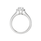 1.75ct Oval Certified Single Halo Lab Diamond Ring