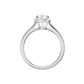 1.25ct Pear Certified Single Halo Lab Diamond Ring