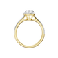 1.25ct Pear Certified Single Halo Lab Diamond Ring