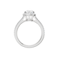 1.75ct Pear Certified Single Halo Lab Diamond Ring