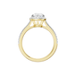1.75ct Pear Certified Single Halo Lab Diamond Ring