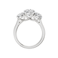 3.00ct Round Certified Three Stone Lab Diamond Ring