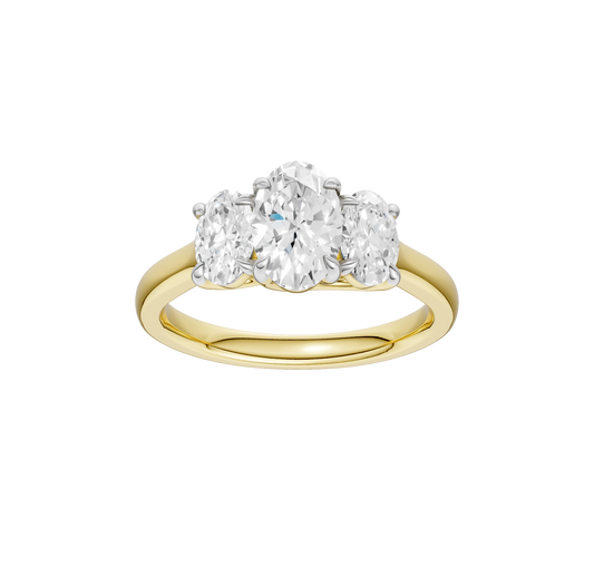 2.00ct Oval Certified Lab Diamond Ring