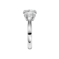 3.00ct Oval Certified Three Stone Lab Diamond Ring