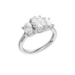 3.00ct Oval Certified Three Stone Lab Diamond Ring