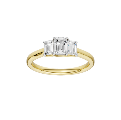 1.00ct Emerald Certified Solitaire Lab Diamond Ring