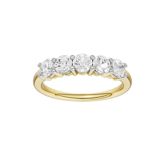 1.00ct Round Certified Lab Diamond Ring