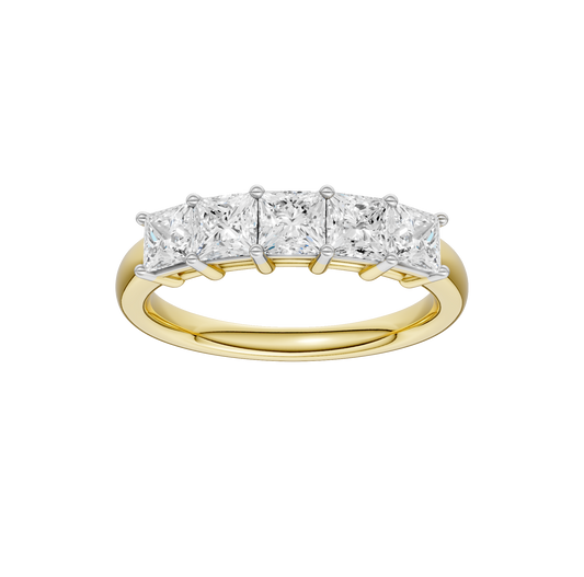 1.50ct Princess Certified Lab Diamond Ring