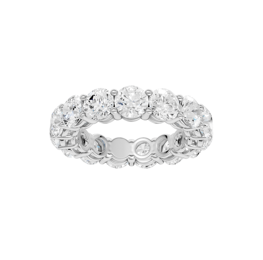 4.95ct Round Certified Lab Diamond Ring