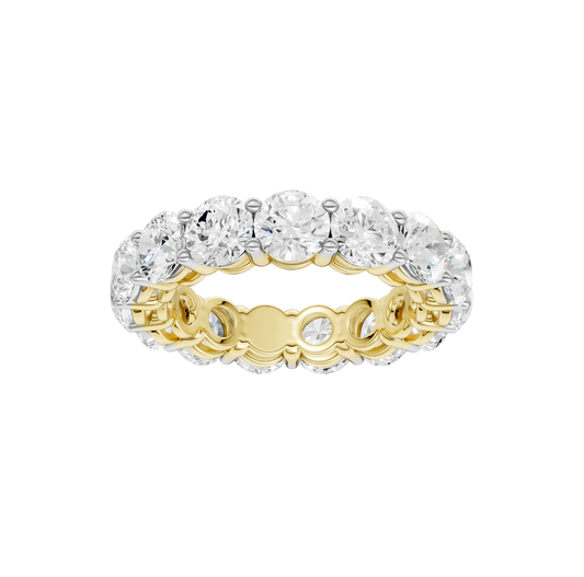 4.95ct Round Certified Lab Diamond Ring