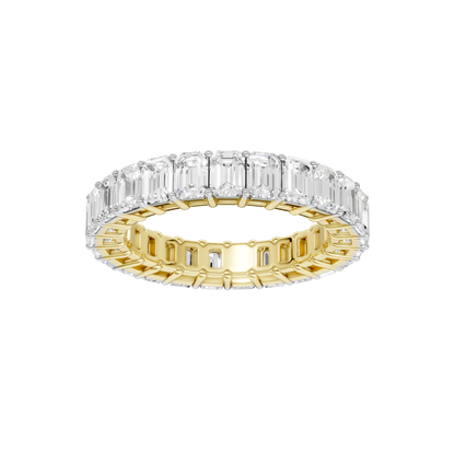 5.00ct Emerald Certified Lab Diamond Ring