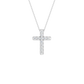 0.25ct  Small Cross Certified Lab Diamond Pendant