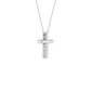 0.25ct  Small Cross Certified Lab Diamond Pendant