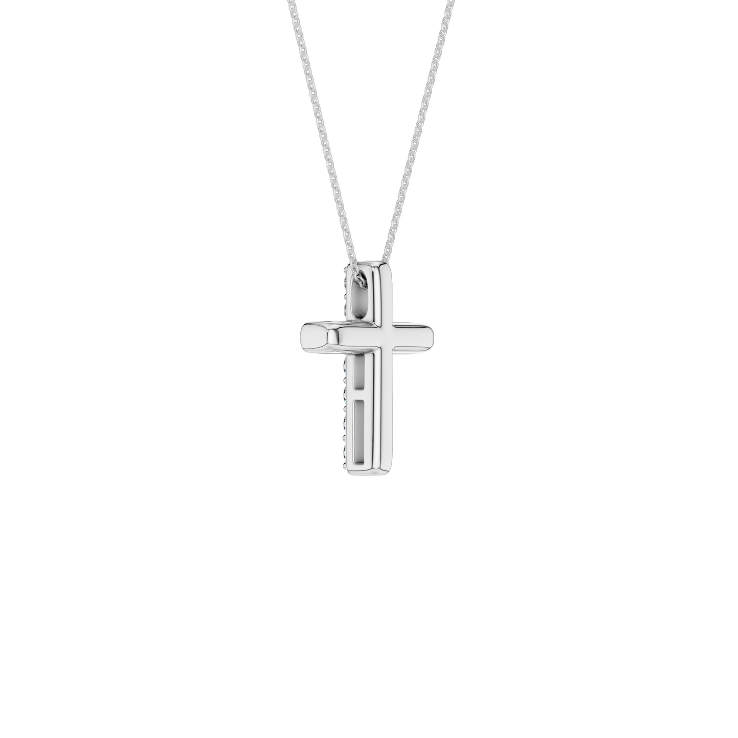 0.25ct  Small Cross Certified Lab Diamond Pendant