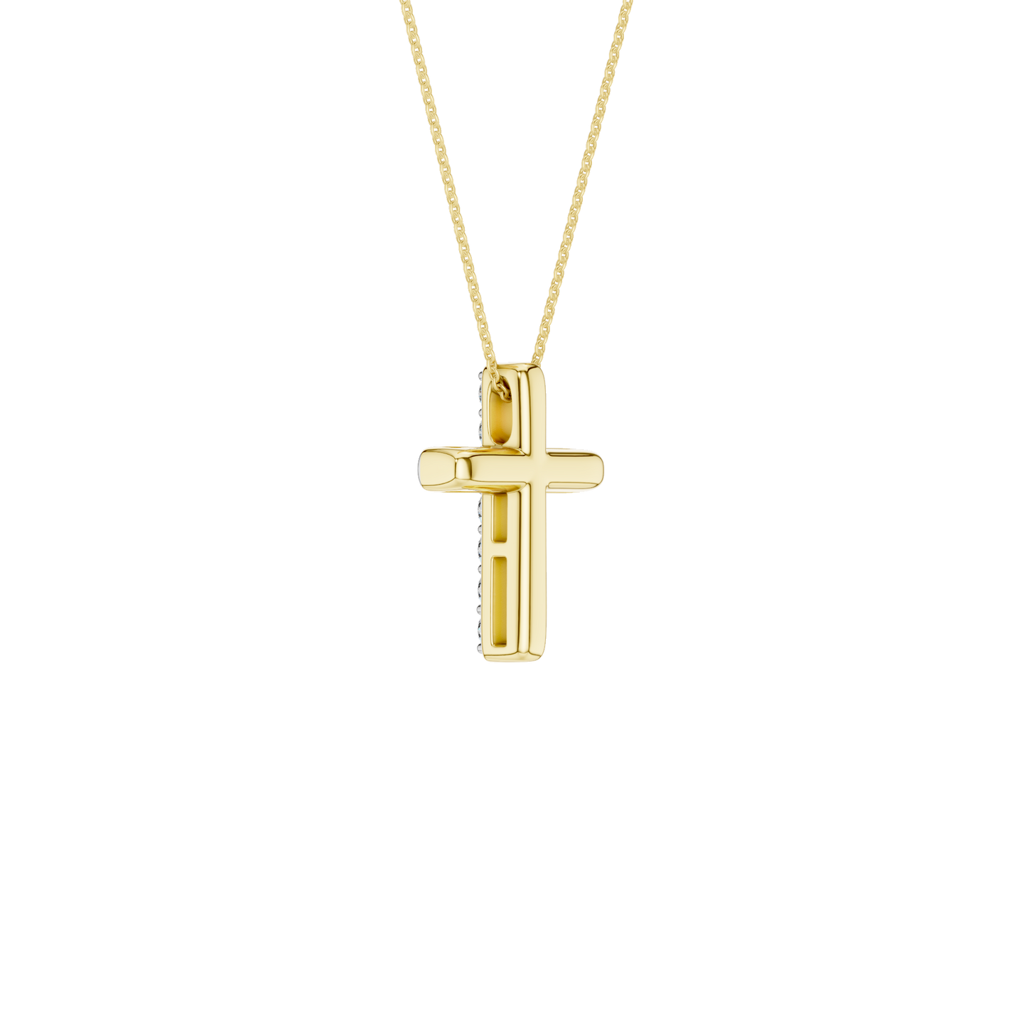 0.25ct  Small Cross Certified Lab Diamond Pendant