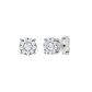 0.33ct Round Certified Single Halo Lab Diamond Earring