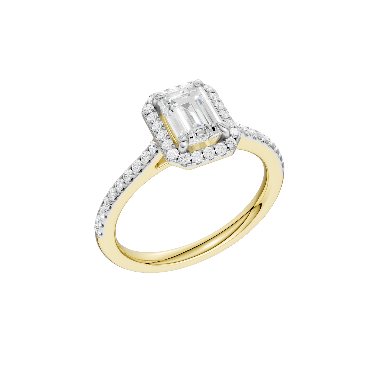 1.25ct Emerald Certified Lab Diamond Ring