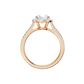 2.25ct Oval Certified Single Halo Lab Diamond Ring