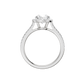2.25ct Oval Certified Single Halo Lab Diamond Ring