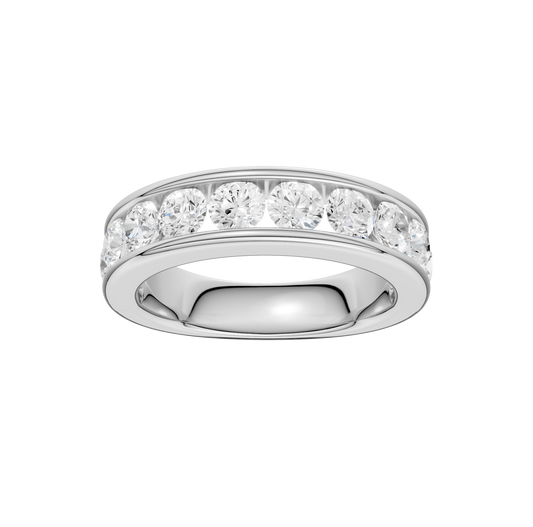 1.50ct Round Certified Lab Diamond Band